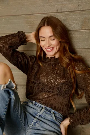 Brun Lanai Lace Blouse