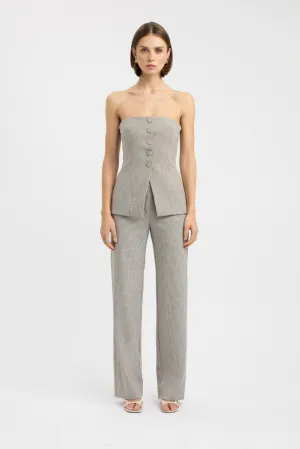 Denver Strapless Button Top