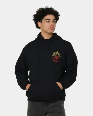 Goat Crew Fire Rose Hoodie Black
