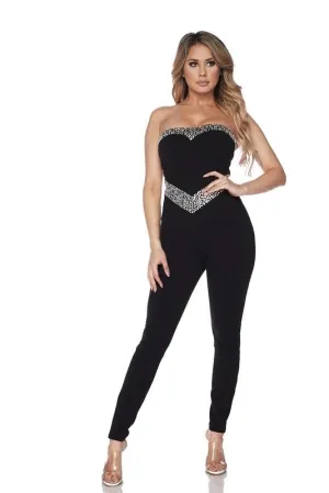 JUST A CUTIE JUMPSUIT- BLACK