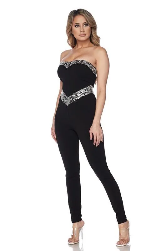 JUST A CUTIE JUMPSUIT- BLACK