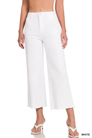 Zenana Acid Washed High Waist Pants